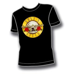 Guns N Roses Logo Blk Ts F l