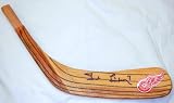Ted Lindsay Autographed Detroit Red Wings Logo Stick Blade W/PROOF, Picture of Ted Signing For Us, Detroit Red Wings, Chicago Blackhawks, Hockey Hall of Fame