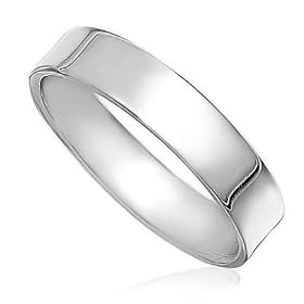 Bling Jewelry Sterling Silver 4mm Flat Wedding Band Ring Unisex (4)
