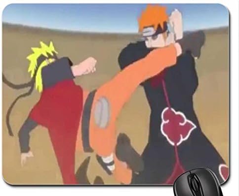 Naruto vs Pein Mouse Pad, Mousepad (10.2 x 8.3 x 0.12 inches)