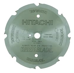 Hitachi 18078 7-1/4-Inch Polycrystalline Diamond Dry Cutting Hardiblade Saw Blade 8-Teeth