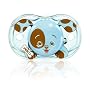 RaZbaby Keep-it-Kleen Pacifier - Percy Puppy