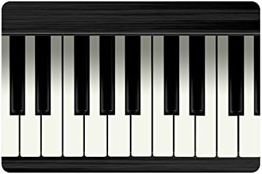 Piano Keys Custom Doormat Entrance Mat Floor Mat Rug Indoor/Outdoor/Front Door/Bathroom Mats Rubber Non Slip Size 23.6 x 15.7 inches