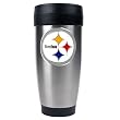 Pittsburgh Steelers 16oz Stainless Steel Travel Tumbler - Primary Logo NFL Football