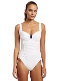 41gOqvDJVML. SL160  Calvin Klein Womens Shirred One Piece