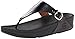 FitFlop Women's The Skinny Flip Flop, Black, 5 M US