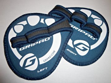 3 Pairs Gripad Workout Grips, Lifting Gloves (Navy Blue)