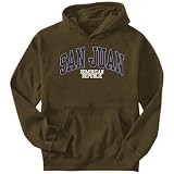 Sweatshirt Brown  San Juan Athletic Applique / Embroidery  Dominican Republic City