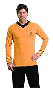 Star Trek Classic Deluxe Gold Shirt, Adult XL Costume