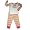 B.T. Kids - Toddler Girls Long Sleeve I LOVE MOM Pajamas,White, Multi (Size 4T)