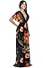 KOH KOH Womens Long V-Neck Summer Short Sleeve Floral Print Sexy Gown Maxi Dress