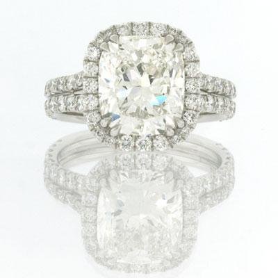 6.12ct Cushion Cut Diamond Engagement Anniversary 