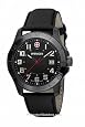 Wenger by Swiss Army Knife 70475 Men`s Alpine Black Dial Leather Strap Watch