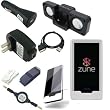 Ultimate Premium Accessory Bundle Combo for Microsoft Zune HD 16GB / 32GB Series MP3 Player: Clear Silicone Skin Case Cover, USB 2in1 Data Sync Cable, USB Car Charger, USB Wall / Travel / AC Adapter Charger, 3.5mm Auxillary Retractable Cable, Belt Clip, Armband, Portable Foldable Speaker Dock, and a Screen Protector