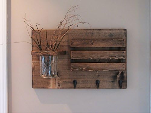 Mail Organizer, Rustic Organizer, Key Holder, Mail Holder, 3 Hooks