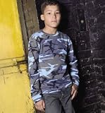 Code V Youth Camouflage Long Sleeve Shirt - Available in 5 Colors in Various Sizes
