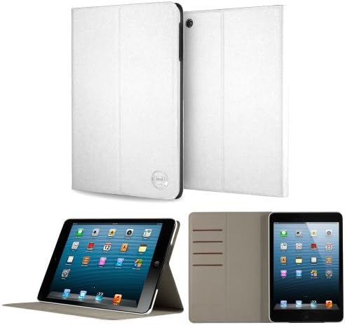 CoverBot iPad Mini & iPad Mini with Retina Display Flip Stand Case Cover WHITE. Protective iPad Mini & iPad Mini with Retina Display Smart Case Cover Supports Auto Sleep and Wake Feature