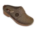Haflinger Hauschuhe, Pantoffel Wikinger braun, Schurwolle