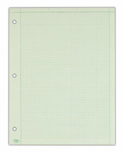 TOPS Engineering Computation Pad - 8.5 x 11 Inch - 3-Hole Punched - 50 Sheets - Green (35501)