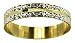 9ct 2 Colour Gold 4mm Light Flat Diamond Cut Wedding Ring