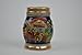 Beer Steins With Lid & Handle - 0.7 L Oktoberfest Beer Mug For Men & Women, German Harvest Scene Hand Painted Bier Krug, Jarras de Cerveza Ceramic Stein, Gift for Beer Lovers, Oktoberfest Haus