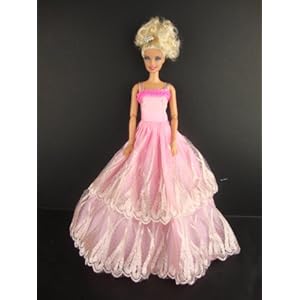 Classic Pink Ball Gown Made to Fit the Barbie Doll Classic Pink Ball Gown Made to Fit the Barbie Doll