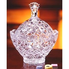 7H Brussels Crystal Covered Candy Jar by Jaf GIfts