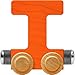 NameTrain Bright Letter Car T - Made in USA (Orange)