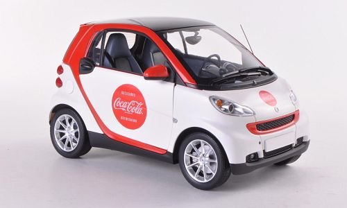 Smart Fortwo, Coca Cola, weiss/rot