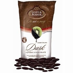Giles & Posner Fondue Chocolate Microwaveable 450g Bag Colour Dark Chocolate