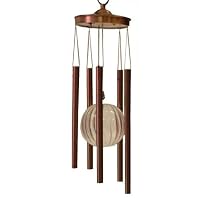 Scribble Elegant Copper Solar Wind-Chime