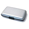 Ogon Designs Credit Card Wallet, Ridges, Silver