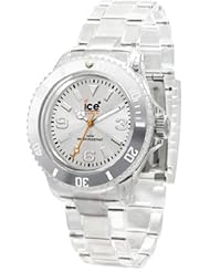 Ice-Watch Womens CL.SR.S.P.09 Classic Collection Silver Dial Clear Plastic Watch