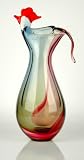 Glass Rooster Vase Pitcher Beautiful 100% Handblown Art X429 (B20)
