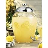 Charleston Glass Beverage Dispenser 2.5 Gallon Capacity