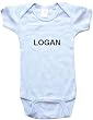 LOGAN - Name-Series - White, Blue or Pink Onesie / Baby T-shirt