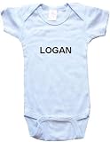 LOGAN - Name-Series - White, Blue or Pink Onesie / Baby T-shirt