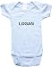 LOGAN - Name-Series - White, Blue or Pink Onesie / Baby T-shirt