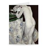 A Boy with a Cat, 1868 (oil on canvas) by.. - Greeting Card (Pack of 2) - 7x5 inch - Art247 - Standard Size - Pack Of 2