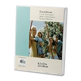 Clear Easel Back Box Frame, Desktop or Wall Mount, 8 1 2 x 11 (DAXN11081AT) by Dax