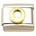 "O" Italian Charm Gold Plated 9mm