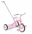 Radio Flyer Girls Classic Pink Tricycle with Push Handle