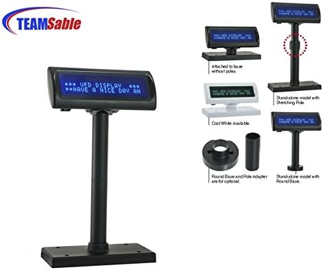 TeamSable® Vacuum Fluorescent Customer Pole Display (Blue-green) with USB Interface 5-12DVC LD230