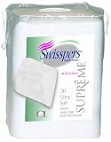 Swisspers Supreme Ultra Soft Facial Cleansing Pads, 50 Ct, 4- Ounces Bags (Pack of 12)