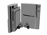 PlayStation 3 Skin (PS3) - NEW - HI-HO SILVER system skins faceplate decal  ....