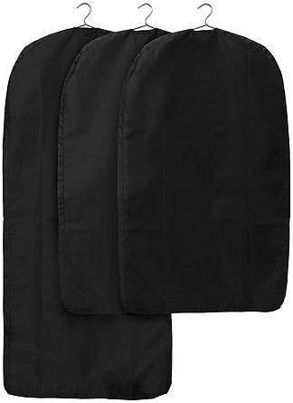 Ikea Garment Clothes Covers Skubb Black (With Zipper) Durable 3-pack