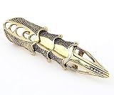 Cool Gothic Pewter Metal Punk Armour Knuckle Finger Ring
