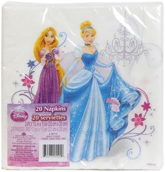 Disney Princess 13" Paper Lunch Napkins, 20-ct. Rapunzel and Cinderella