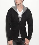 G by GUESS Avenger Blazer, JET BLACK / DOWNEY HEATHER (MEDIUM)