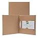 Paper CD or DVD and Business Card Holder Sleeve - 100 Pack (Kraft)